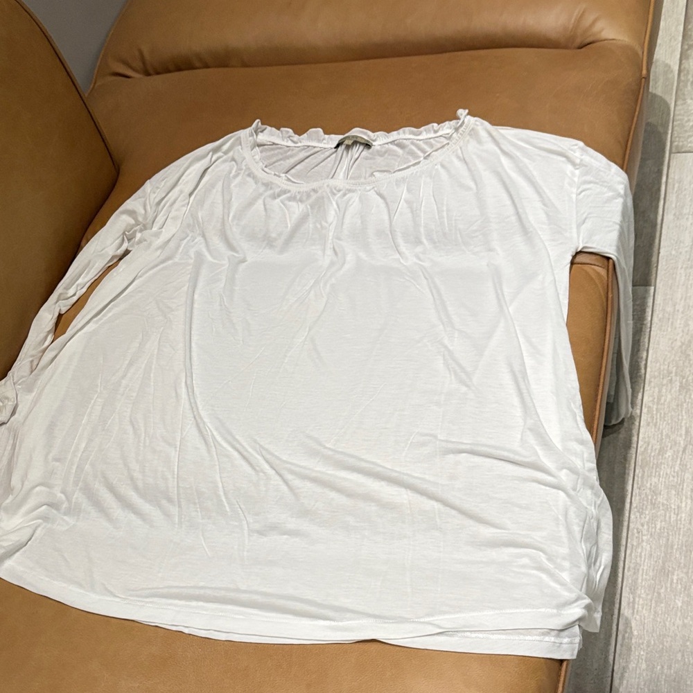 Patrizia Pepe Ivory Ruffle Blouse - Picture 4 of 4
